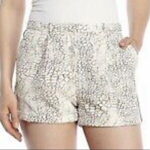 Philosophy snake print tuxedo style dress shorts side pockets pleat front (flaw)